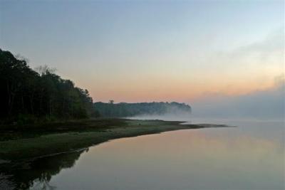 October Sunrise on Lake Maumelle