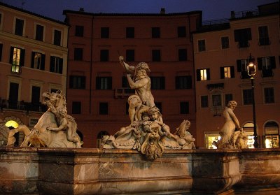 fountain in the Piazza Navona, Rome