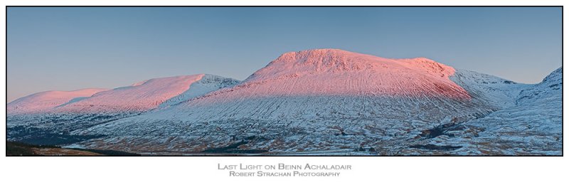 Last Light on Beinn Achaladair