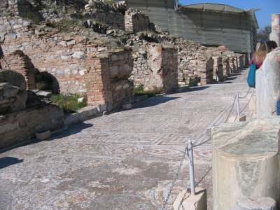 Dr. C. Icten - famous archeologist has worked in this pave road