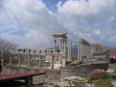 The temple, dedicated to Emperor Trajan(117-138AD)