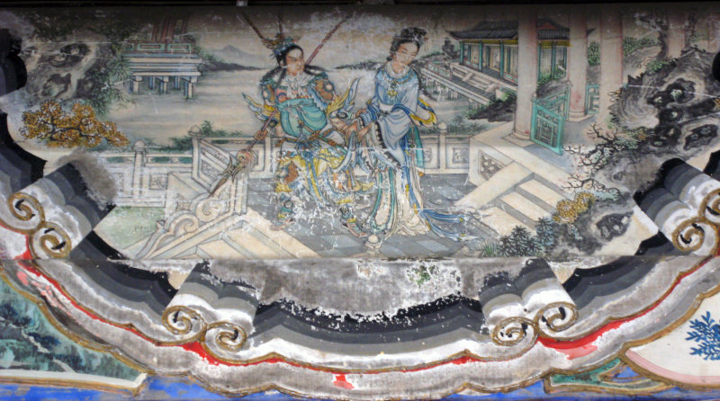 Drawing in the pavilion 9