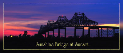 The Sunshine Bridge at Sunset