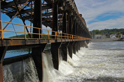 by Erie Canal lock #9