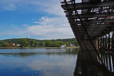 back side of the dam