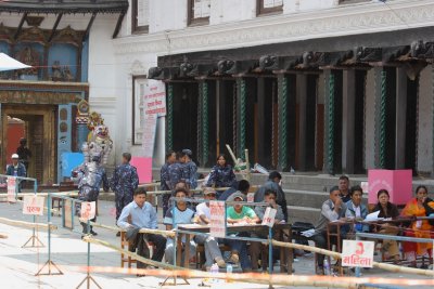 Voting spot - Durbar Square