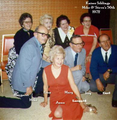 Anton and Caroline Kaiser family - 1970's