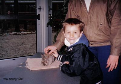 Jake, zoo, April 1990