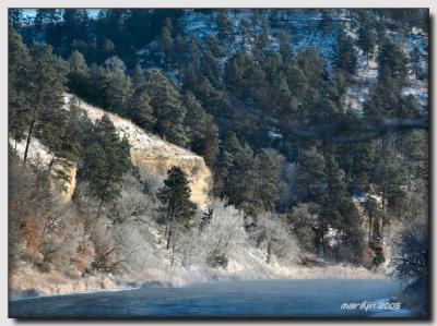 'Snow ,  ice ... and an elk or two'