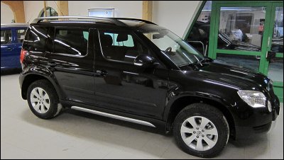 My Skoda Yeti at the car dealer