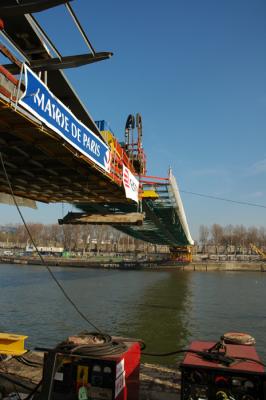 January 2006 - Construction footbridge Bercy Tolbiac - 75013