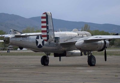 WWII B-25 Pacific Prowler at Boulder Airport