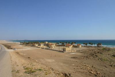 Group of houses by the road