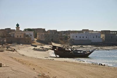 The fishing village of Mirbat