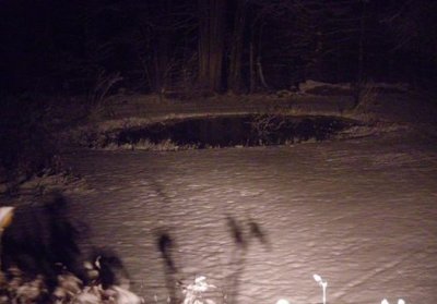 First snow at the pond 12-5-2009.JPG