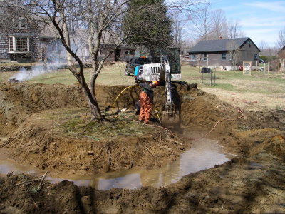 Creating the backyard pond