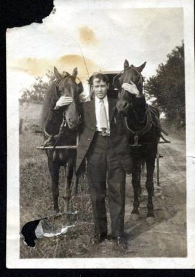 Philip McKenna and Two Horses: Granfather Scanlan's Brother in-law