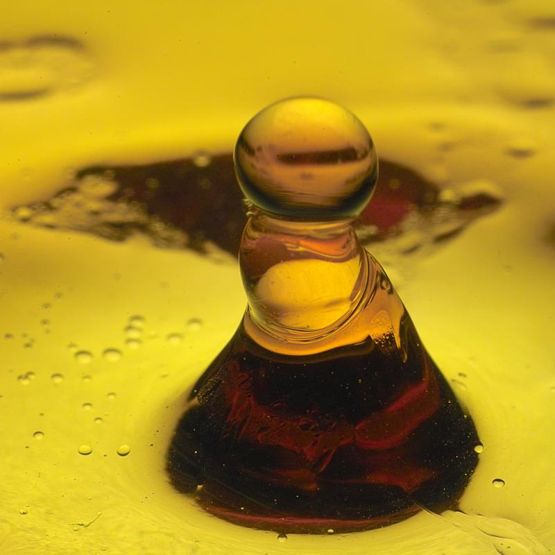 Two Droplets First Touch by Richard