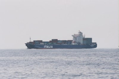 Italian container ship