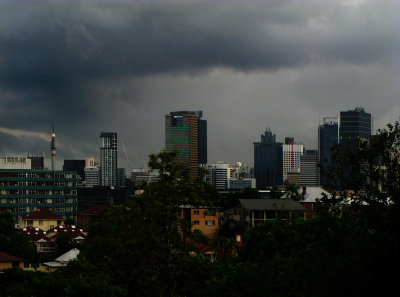 Thunderstorm over Brisbane