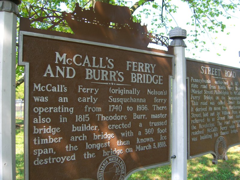 McCalls Ferry Sign