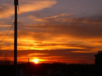 Sunset in Leader Heights 2-28-06