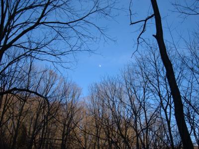 Hike with moon<br>3-10-06