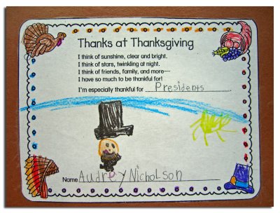 Bug's Thanksgiving Placemat