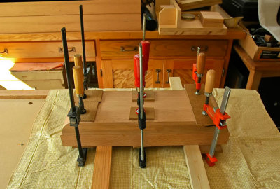 34 front vice face jaw glue-up