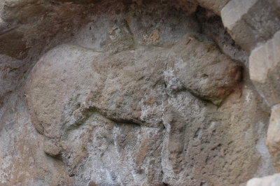 Carving of calf, Rock of Cashel
