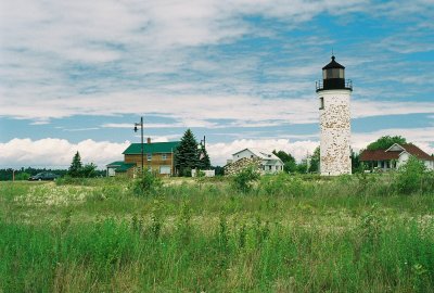 Summer island lighthouse