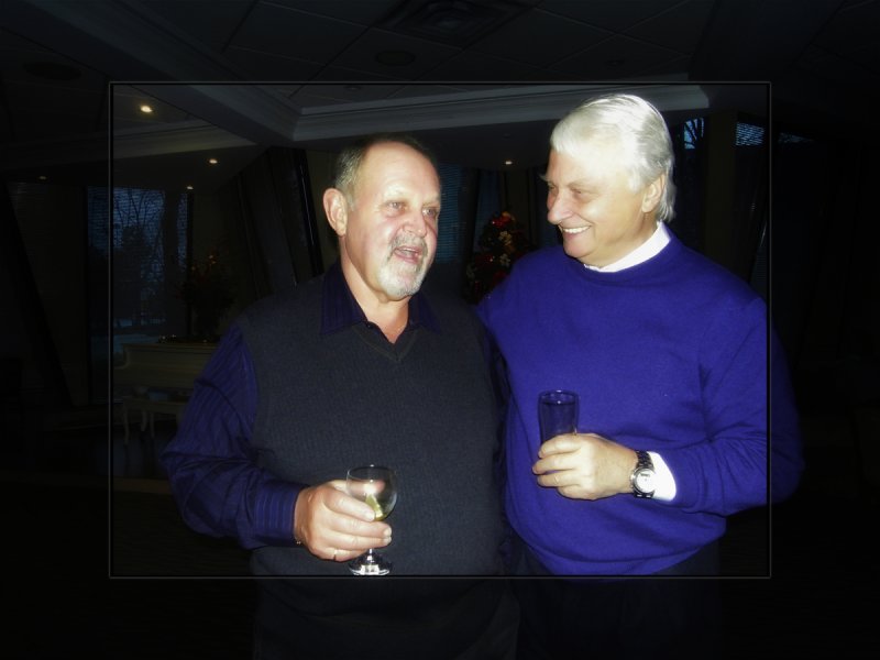 2009 - Christmas Party at Concorde Place - Len Bulmer & Ken