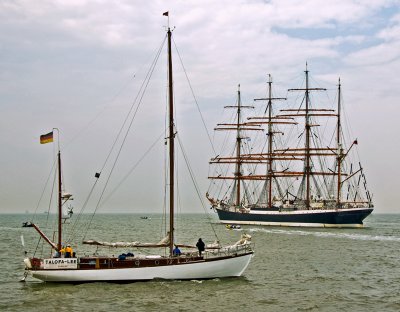 Le SEDOV (RUS) au large d'Ostende (B)