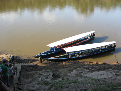 Boats on the Tambopata