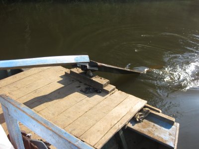 the catamaran leaked on this lake full of piranha and anaconda