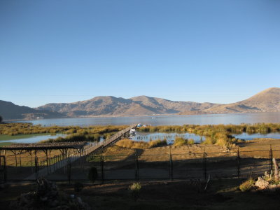 Lake Titicaca from the docks of Casa Andina in Puno