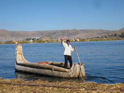 Eban and his reed boat