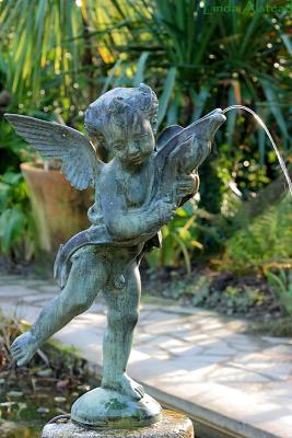 cherub in the Italian garden