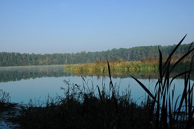 View of lagoon from east at start of development