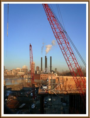 March 28 - Early Morning Bridge Construction