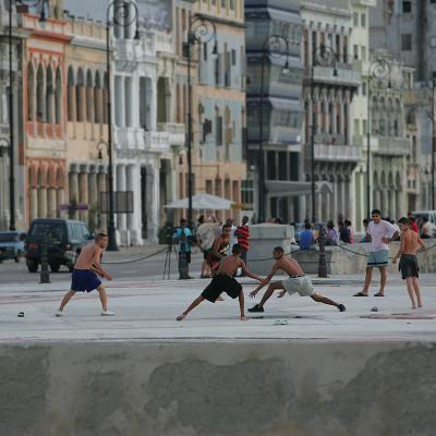 Baseball at Malecon