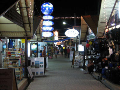 Downtown Phi Phi at night