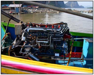 Long Tail Boat motor