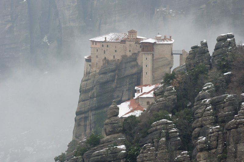 Meteora. Roussanou monastery