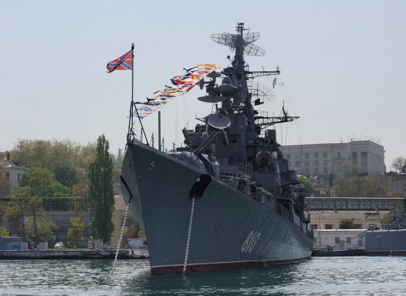 Crimea. Sevastopol. 9 of May. Black Sea navy