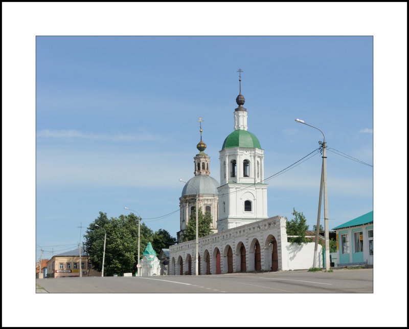 Moscow region. Town of Zaraisk. Zhivonachalnoy troitsy (Trinity) church 1776