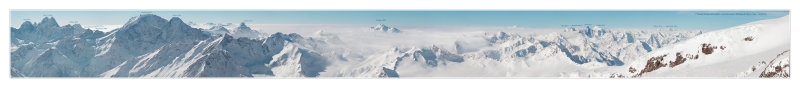 Central and Western Caucasus, view from Elbrus