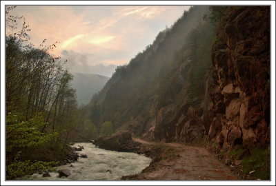 rafting the Zelentchuk and the Laba rivers, Caucasus, 2005