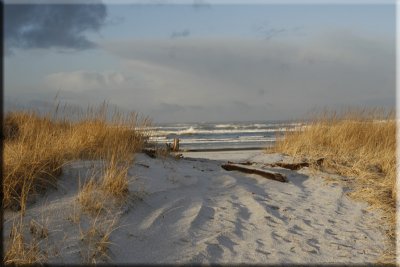 Snow on the beach - Long Beach, WA