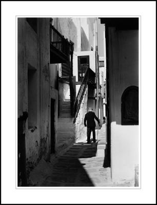 Man in Mykonos street, 1982